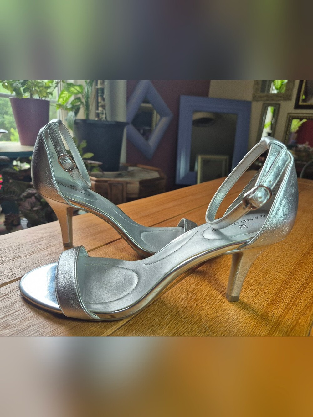 Bandolino‎ Silver Stiletto Heels - Size 8.5
